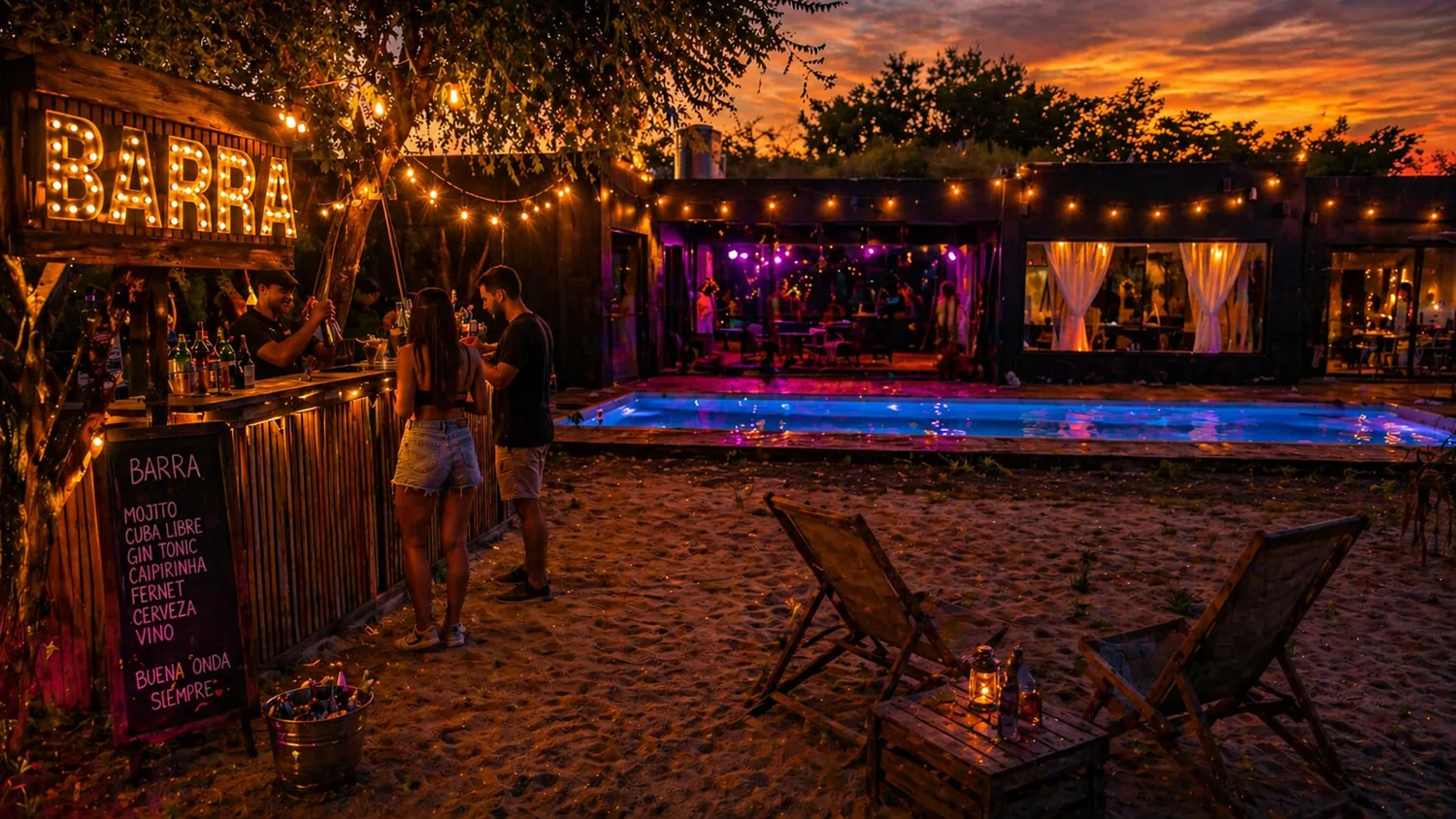 Evento junto a la piscina